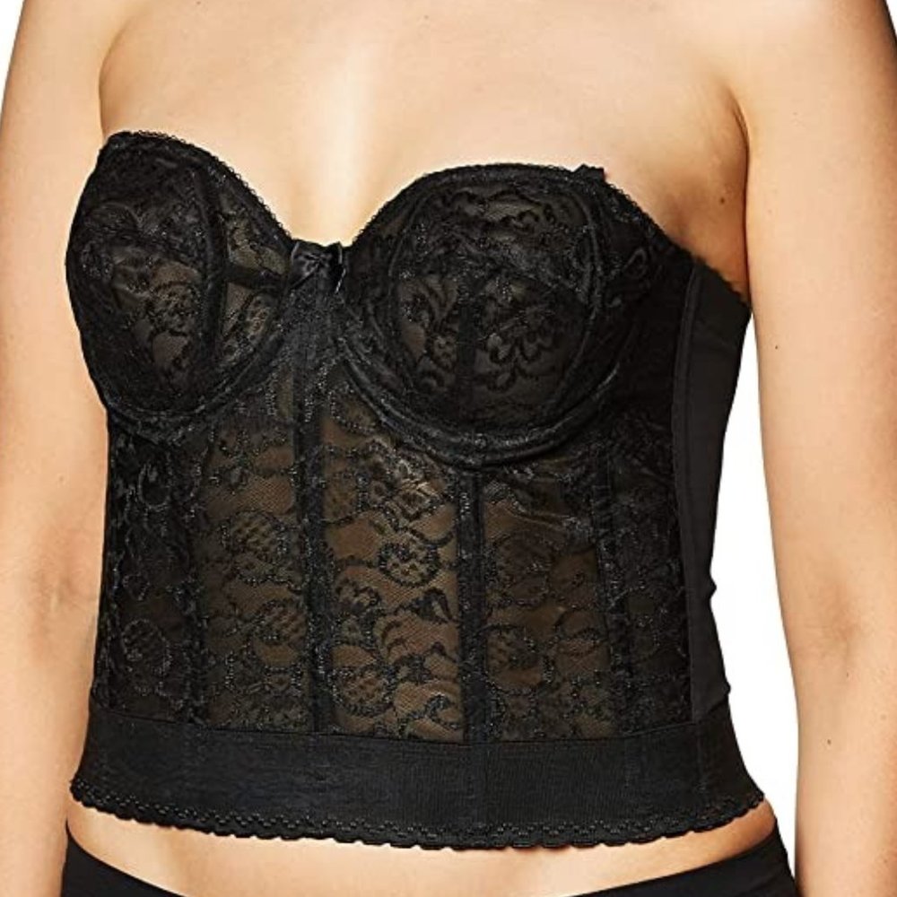 GODDESS Black Lace Bridal Bustier NEW WITH TAGS! - Picture 2 of 10